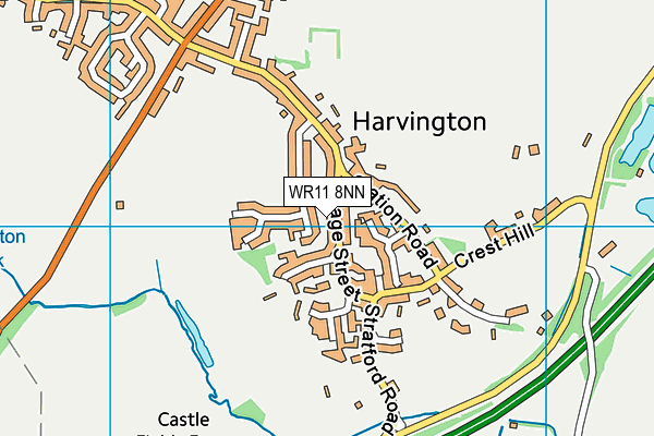 WR11 8NN map - OS VectorMap District (Ordnance Survey) WR11 8NN map - OS VectorMap District (Ordnance Survey)