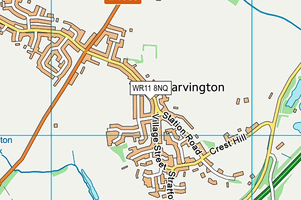 WR11 8NQ map - OS VectorMap District (Ordnance Survey)