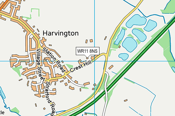 WR11 8NS map - OS VectorMap District (Ordnance Survey) WR11 8NS map - OS VectorMap District (Ordnance Survey)
