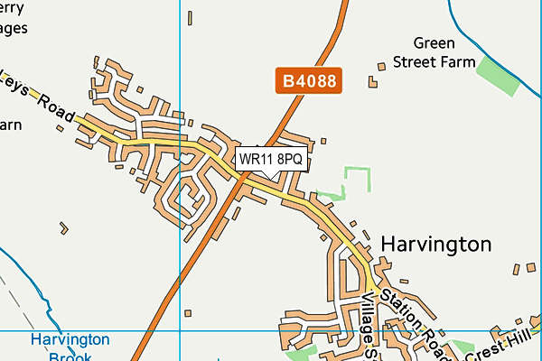 WR11 8PQ map - OS VectorMap District (Ordnance Survey) WR11 8PQ map - OS VectorMap District (Ordnance Survey)