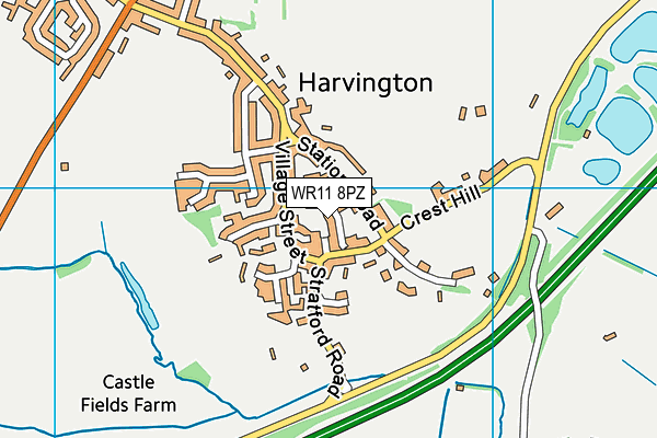 WR11 8PZ map - OS VectorMap District (Ordnance Survey) WR11 8PZ map - OS VectorMap District (Ordnance Survey)