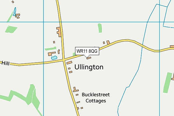 WR11 8QG map - OS VectorMap District (Ordnance Survey) WR11 8QG map - OS VectorMap District (Ordnance Survey)