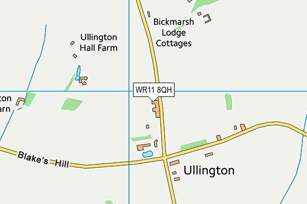 WR11 8QH map - OS VectorMap District (Ordnance Survey) WR11 8QH map - OS VectorMap District (Ordnance Survey)