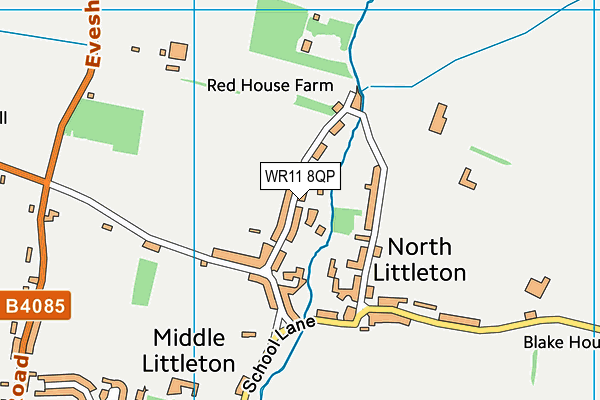 WR11 8QP map - OS VectorMap District (Ordnance Survey) WR11 8QP map - OS VectorMap District (Ordnance Survey)