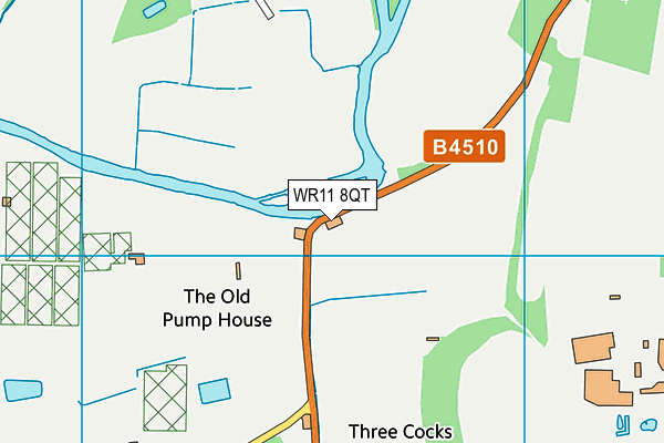 WR11 8QT map - OS VectorMap District (Ordnance Survey) WR11 8QT map - OS VectorMap District (Ordnance Survey)