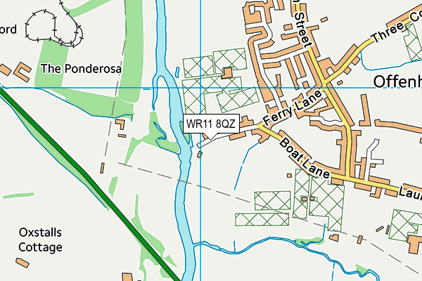 WR11 8QZ map - OS VectorMap District (Ordnance Survey) WR11 8QZ map - OS VectorMap District (Ordnance Survey)