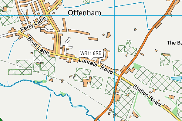 WR11 8RE map - OS VectorMap District (Ordnance Survey) WR11 8RE map - OS VectorMap District (Ordnance Survey)