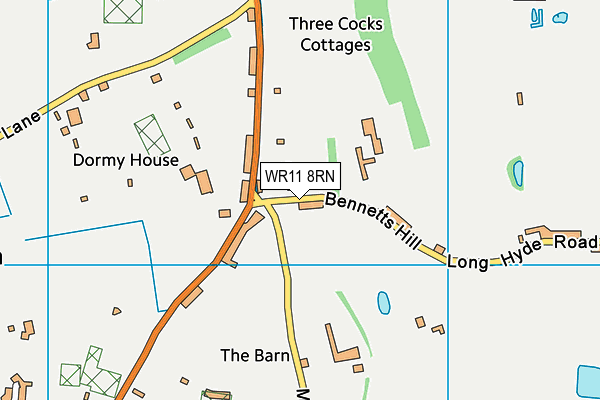 WR11 8RN map - OS VectorMap District (Ordnance Survey) WR11 8RN map - OS VectorMap District (Ordnance Survey)