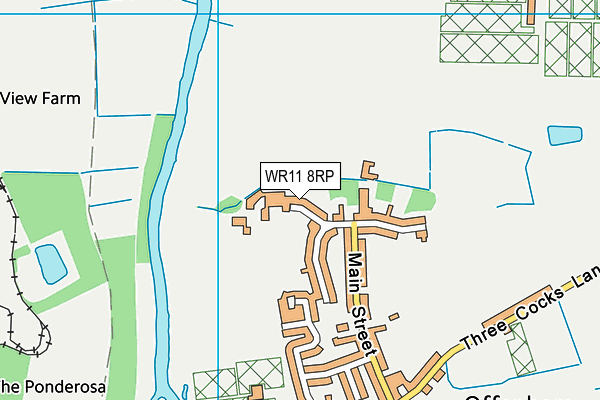 WR11 8RP map - OS VectorMap District (Ordnance Survey) WR11 8RP map - OS VectorMap District (Ordnance Survey)