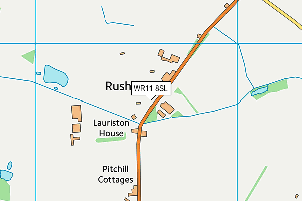 WR11 8SL map - OS VectorMap District (Ordnance Survey)