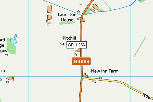 WR11 8SN map - OS VectorMap District (Ordnance Survey) WR11 8SN map - OS VectorMap District (Ordnance Survey)