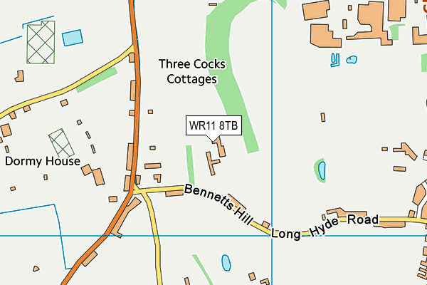 WR11 8TB map - OS VectorMap District (Ordnance Survey)