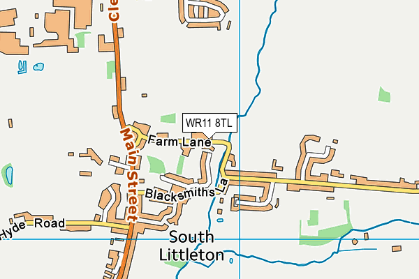 WR11 8TL map - OS VectorMap District (Ordnance Survey) WR11 8TL map - OS VectorMap District (Ordnance Survey)