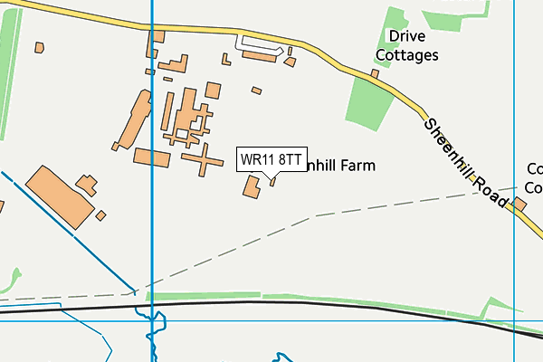 WR11 8TT map - OS VectorMap District (Ordnance Survey) WR11 8TT map - OS VectorMap District (Ordnance Survey)