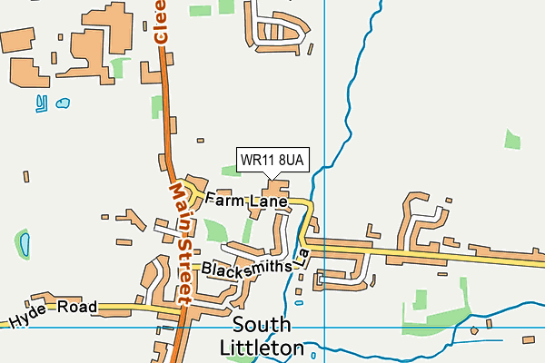 WR11 8UA map - OS VectorMap District (Ordnance Survey) WR11 8UA map - OS VectorMap District (Ordnance Survey)