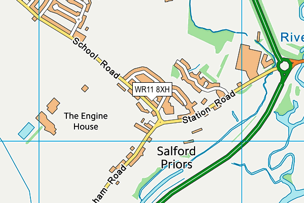 WR11 8XH map - OS VectorMap District (Ordnance Survey) WR11 8XH map - OS VectorMap District (Ordnance Survey)