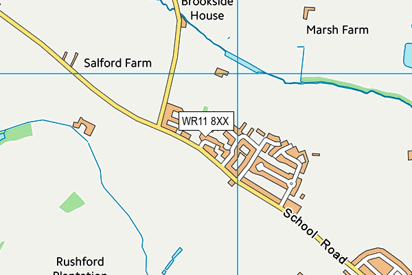WR11 8XX map - OS VectorMap District (Ordnance Survey) WR11 8XX map - OS VectorMap District (Ordnance Survey)