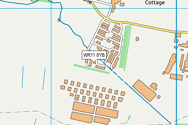 WR11 8YB map - OS VectorMap District (Ordnance Survey) WR11 8YB map - OS VectorMap District (Ordnance Survey)