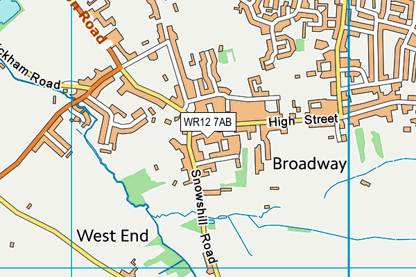 WR12 7AB map - OS VectorMap District (Ordnance Survey) WR12 7AB map - OS VectorMap District (Ordnance Survey)