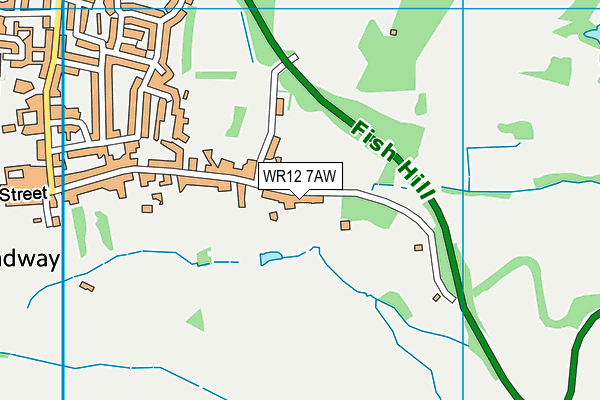 WR12 7AW map - OS VectorMap District (Ordnance Survey) WR12 7AW map - OS VectorMap District (Ordnance Survey)