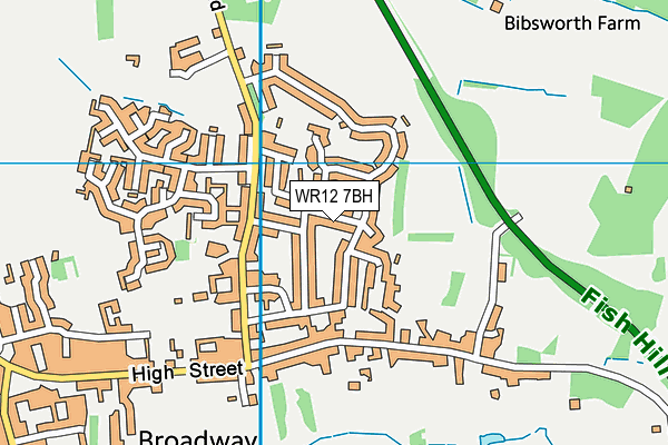 WR12 7BH map - OS VectorMap District (Ordnance Survey) WR12 7BH map - OS VectorMap District (Ordnance Survey)