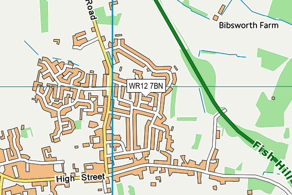 WR12 7BN map - OS VectorMap District (Ordnance Survey) WR12 7BN map - OS VectorMap District (Ordnance Survey)
