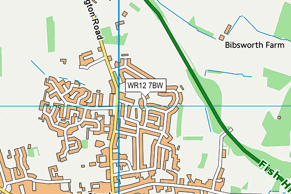 WR12 7BW map - OS VectorMap District (Ordnance Survey) WR12 7BW map - OS VectorMap District (Ordnance Survey)