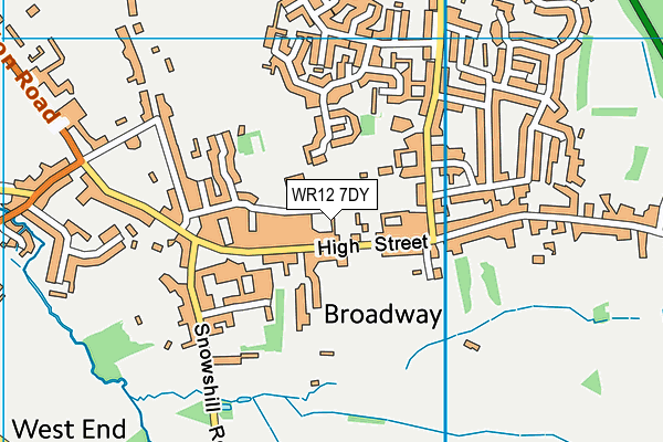 WR12 7DY map - OS VectorMap District (Ordnance Survey) WR12 7DY map - OS VectorMap District (Ordnance Survey)