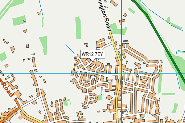 WR12 7EY map - OS VectorMap District (Ordnance Survey) WR12 7EY map - OS VectorMap District (Ordnance Survey)