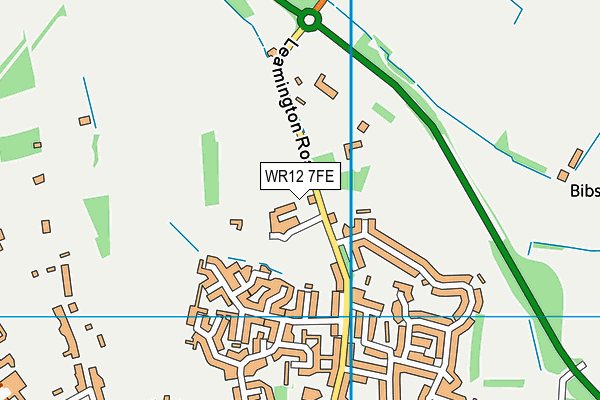 WR12 7FE map - OS VectorMap District (Ordnance Survey) WR12 7FE map - OS VectorMap District (Ordnance Survey)
