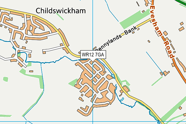 WR12 7GA map - OS VectorMap District (Ordnance Survey) WR12 7GA map - OS VectorMap District (Ordnance Survey)