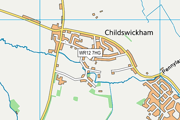 WR12 7HG map - OS VectorMap District (Ordnance Survey) WR12 7HG map - OS VectorMap District (Ordnance Survey)