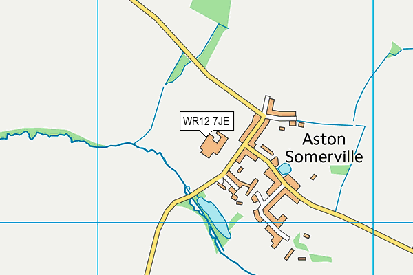 WR12 7JE map - OS VectorMap District (Ordnance Survey) WR12 7JE map - OS VectorMap District (Ordnance Survey)