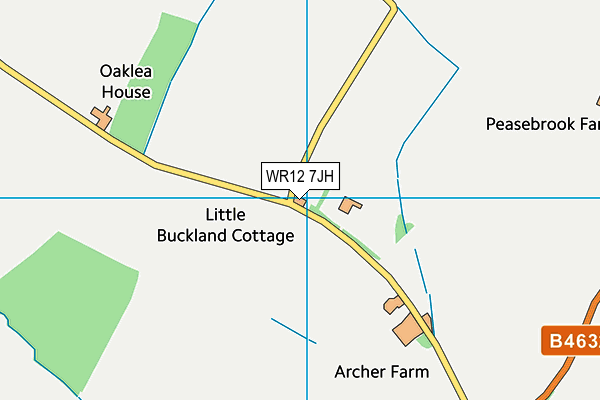 WR12 7JH map - OS VectorMap District (Ordnance Survey) WR12 7JH map - OS VectorMap District (Ordnance Survey)