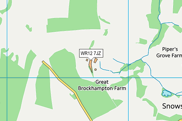 WR12 7JZ map - OS VectorMap District (Ordnance Survey) WR12 7JZ map - OS VectorMap District (Ordnance Survey)