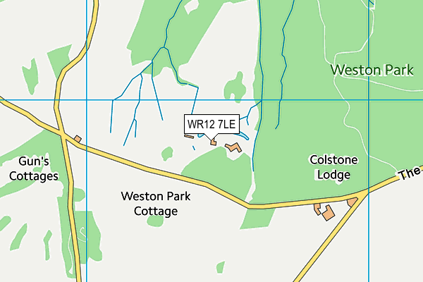 WR12 7LE map - OS VectorMap District (Ordnance Survey) WR12 7LE map - OS VectorMap District (Ordnance Survey)