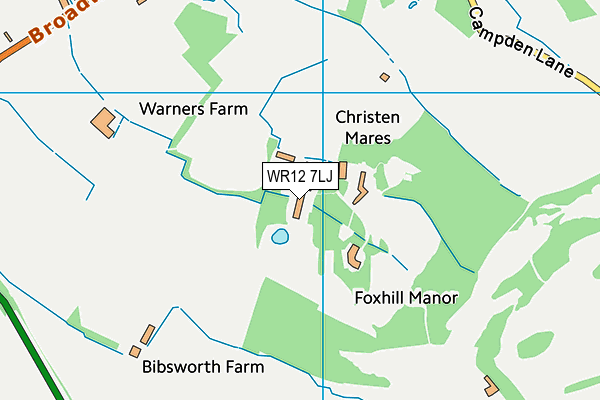 WR12 7LJ map - OS VectorMap District (Ordnance Survey) WR12 7LJ map - OS VectorMap District (Ordnance Survey)