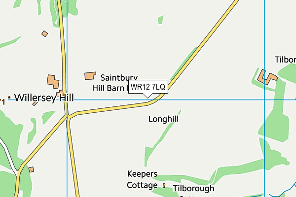 WR12 7LQ map - OS VectorMap District (Ordnance Survey) WR12 7LQ map - OS VectorMap District (Ordnance Survey)