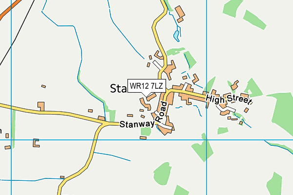 WR12 7LZ map - OS VectorMap District (Ordnance Survey) WR12 7LZ map - OS VectorMap District (Ordnance Survey)