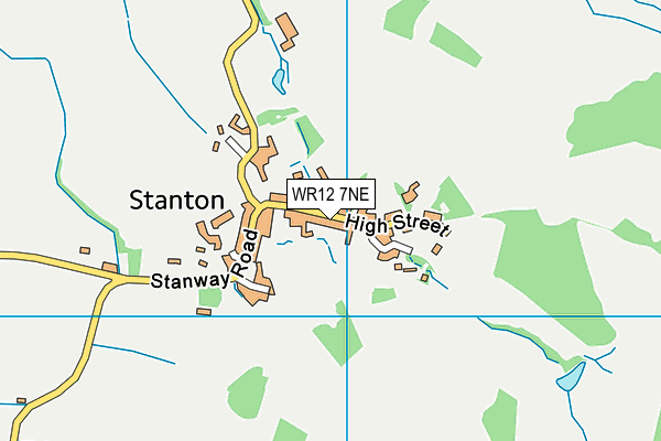 WR12 7NE map - OS VectorMap District (Ordnance Survey) WR12 7NE map - OS VectorMap District (Ordnance Survey)