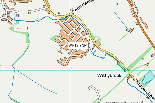 WR12 7NP map - OS VectorMap District (Ordnance Survey) WR12 7NP map - OS VectorMap District (Ordnance Survey)