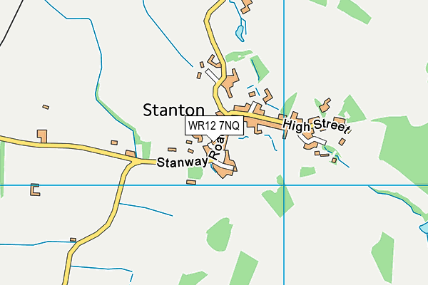 WR12 7NQ map - OS VectorMap District (Ordnance Survey)
