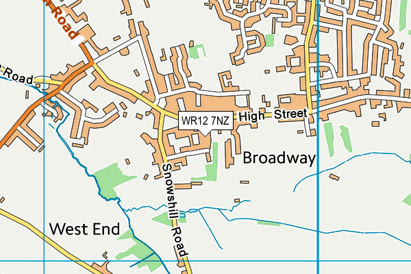 WR12 7NZ map - OS VectorMap District (Ordnance Survey) WR12 7NZ map - OS VectorMap District (Ordnance Survey)