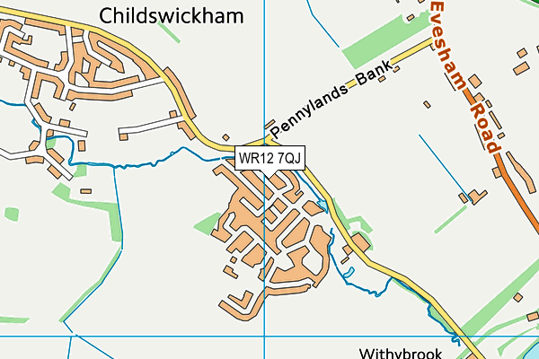 WR12 7QJ map - OS VectorMap District (Ordnance Survey) WR12 7QJ map - OS VectorMap District (Ordnance Survey)