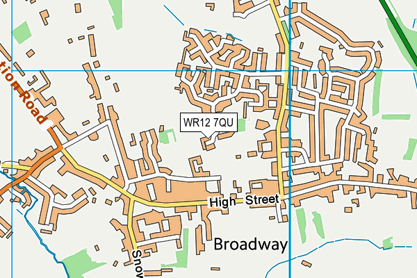 WR12 7QU map - OS VectorMap District (Ordnance Survey) WR12 7QU map - OS VectorMap District (Ordnance Survey)