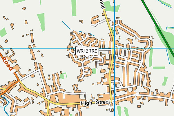 WR12 7RE map - OS VectorMap District (Ordnance Survey) WR12 7RE map - OS VectorMap District (Ordnance Survey)