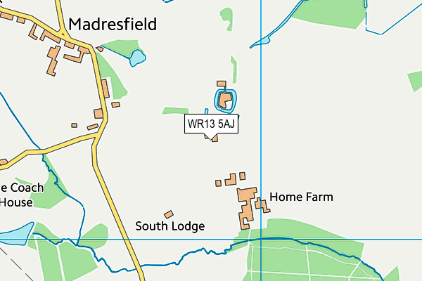 WR13 5AJ map - OS VectorMap District (Ordnance Survey) WR13 5AJ map - OS VectorMap District (Ordnance Survey)