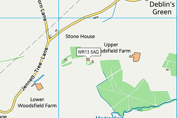 WR13 5AQ map - OS VectorMap District (Ordnance Survey) WR13 5AQ map - OS VectorMap District (Ordnance Survey)