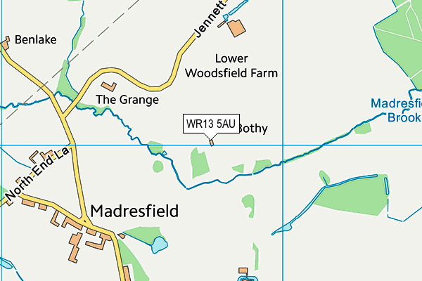 WR13 5AU map - OS VectorMap District (Ordnance Survey) WR13 5AU map - OS VectorMap District (Ordnance Survey)