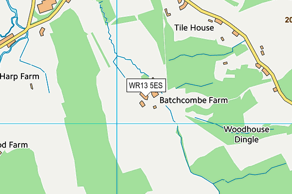 WR13 5ES map - OS VectorMap District (Ordnance Survey) WR13 5ES map - OS VectorMap District (Ordnance Survey)